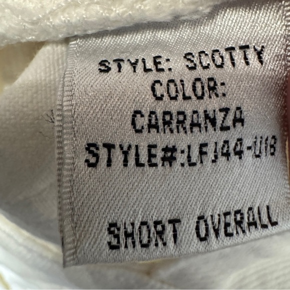 Lovers + Friends White Denim Short Overalls | Size Small | Distressed - Picture 6 of 10